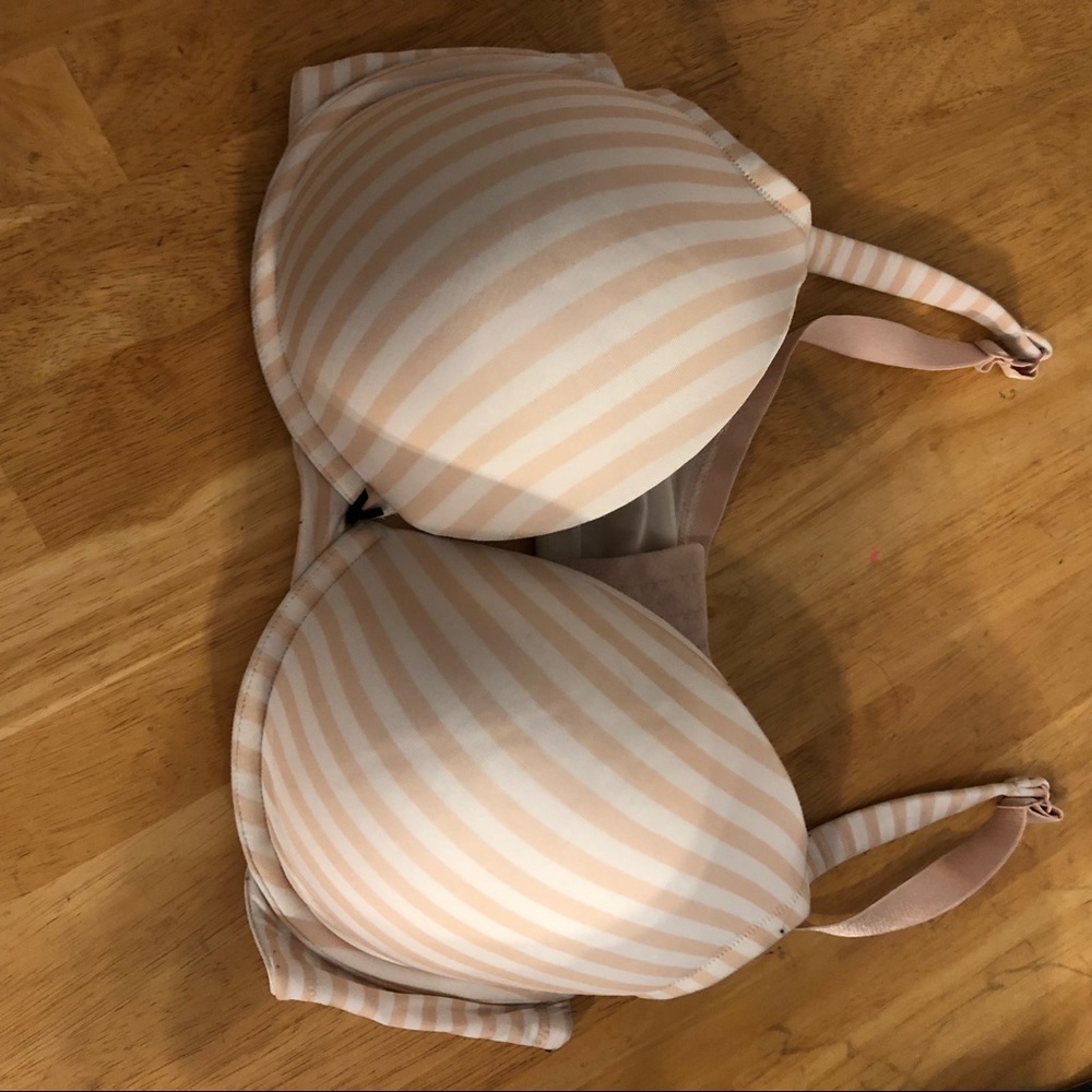 Cacique Striped Underwire Bra